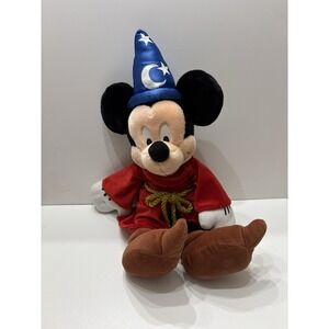 Mickey Mouse‎ Plush Wizard 24" - Disney Fantasia Sorcerer Merlin.
